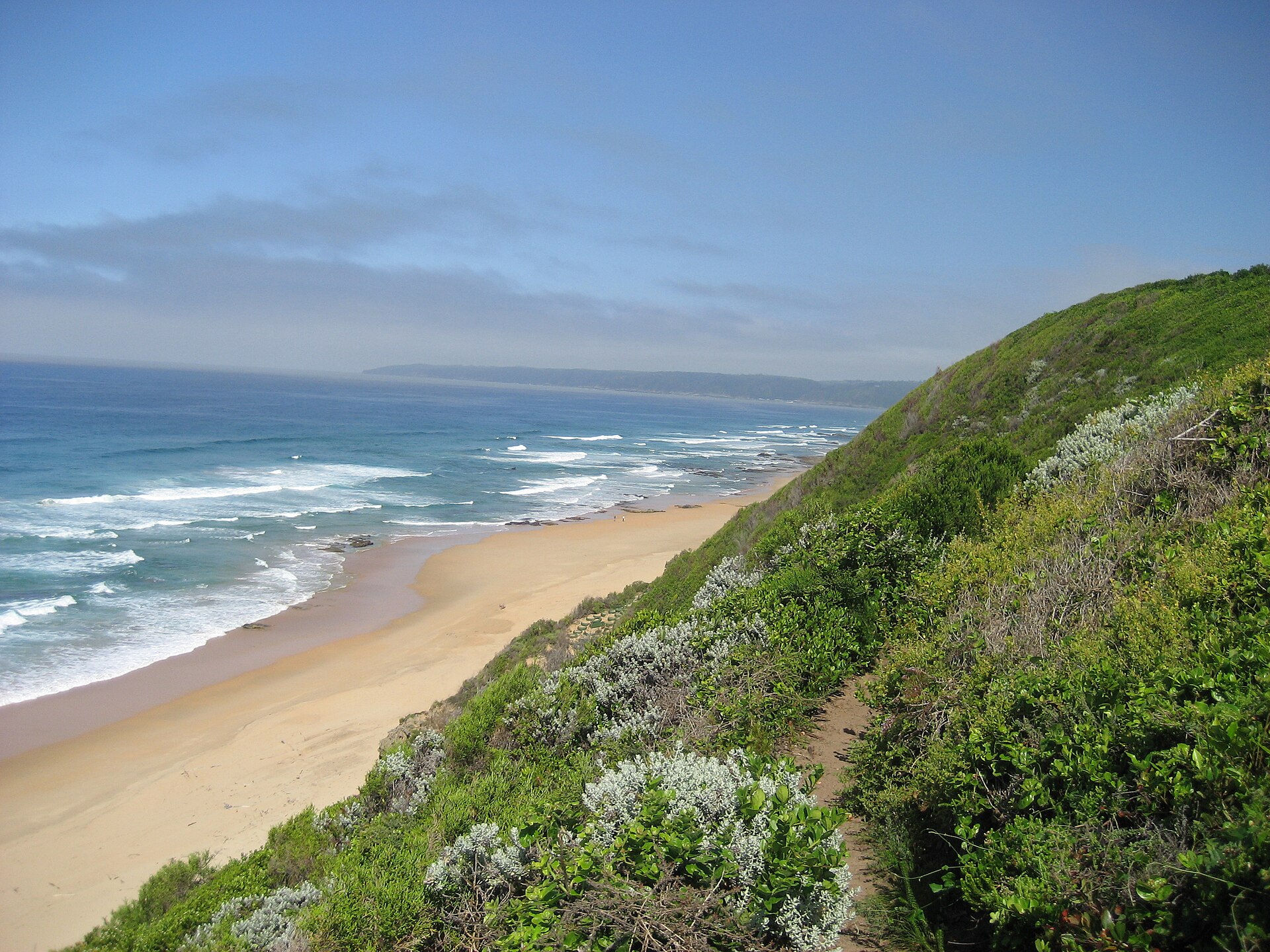 Wilderness beach in South Africa